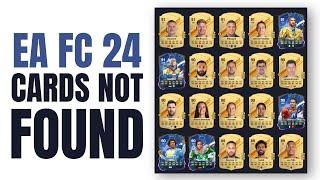 FC 24 Cards not found - How To Fix