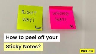 How to peel off your sticky notes? – DESIGN SPRINT TIPS