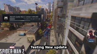 Marvel Spider-man 2 PS5 Testing New Update Version 1.004.00