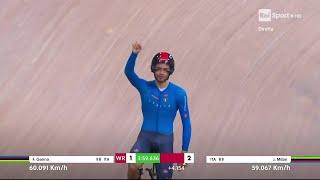 ORO E RECORD DEL MONDO FILIPPO GANNA - MONDIALI CICLISMO SU PISTA 2022