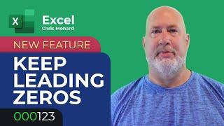 Excel Keep Leading Zeros - Text vs. Numbers - Advanced Options