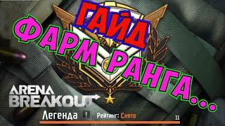 Фарм ранга Гайд Arena Breakout