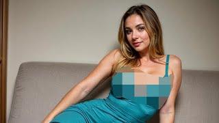 4K SEMI-SHEER TRANSPARENT Clothes See through TRY ON with MIRROR view | Natural Petite Body #151