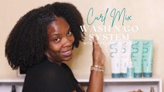 Curl Mix Wash N Go System| Using Medium Hold Gel on Type 4 Natural Hair