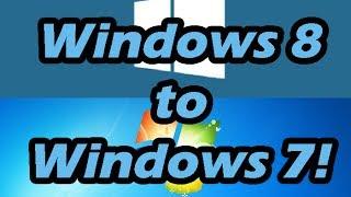 How to downgrade from Windows 8/8.1 to Windows 7