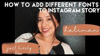 HOW TO ADD DIFFERENT FONTS TO INSTAGRAM STORY|| Over App