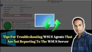 Tips for troubleshooting WSUS Agents that are not reporting to the WSUS server