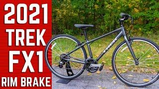 Beginner Trek Hybrid Bike | 2021 Trek FX 1 Rim Brake Fitness Commuter Hybrid Bike Review & Weight
