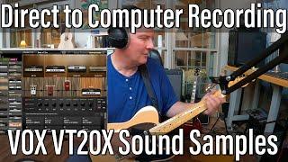 Recording a Vox VT20X Amp Direct to Computer