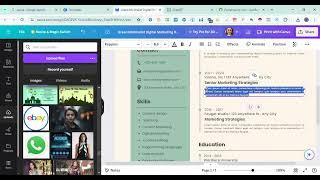 How To Make Resume With The Help Of Canva