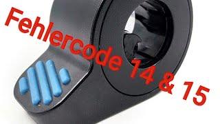 Ninebot Max G30D Fehler Code 14 & 15 beheben
