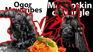 Maggotkin of Nurgle vs Ogor Mawtribes | Паста Горя