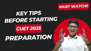 Must watch video before you start your CUET 2025 preparation! #cuet #delhiuniversity