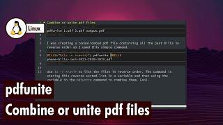 Unite pdf files easily