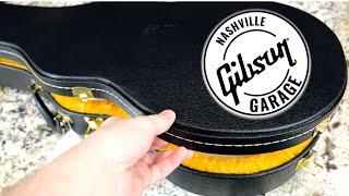 I Found a Strange Guitar At Gibson Garage | White Sparkle NO BINDING Les Paul Custom Diamond Inlays