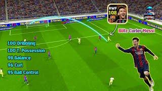 108 Rated Big Time Blitz Curler Lionel Messi Gameplay Review  | FC Barcelona MSN | eFootball 2025