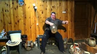 SNATCH TRAINING  WITH 53KG KETTLEBELL BOTTOM UP SEATED ТРЕНИРОВКА РЫВКА С ГИРЕЙ 53КГ НАПОПА СИДЯ