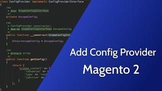 Add Config Provider on Checkout Magento 2