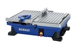 Kobalt 7-in 1 Wet Tabletop Sliding Table Tile Saw