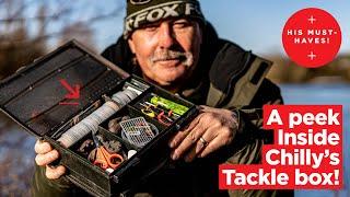 An EXCLUSIVE peek inside Chilly's carp fishing tackle box!