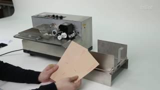 the operation of the solid ink roll coding machine MY-380F