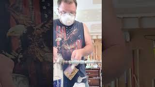 Custom diamond art pens, lathe work with John