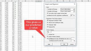 Excel and PHStat Find Confidence and Prediction Intervals for a Forecast Value