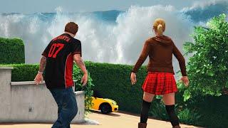 GTA 5 - JIMMY & TRACEY in a NATURAL Disaster! (Tsunami, Earthquake & More)