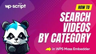 How to search videos by category