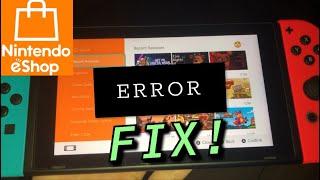 Nintendo Switch HOW TO FIX eShop ERROR! New