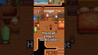 How to Get Frogs in Stardew Valley #stardewvalley #gaming #stardew #stardewtutorial