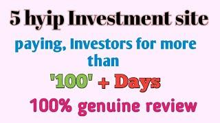 5 HYIP investment site paying more than 100+ days. #hyipsdaily Best online investment site reviewer