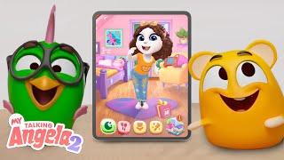 Tom’s Pets Play MY TALKING ANGELA 2!  NEW GAME TRAILER 