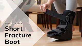How to Put on a Medical Walking Boot for Sprained Ankle or Broken Foot