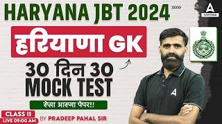 Haryana GK for HSSC JBT Teacher Mock Test 2024 by Pradeep Pahal Sir #11