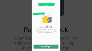 Telegram passcode lock             #Telegram #smartphone #music