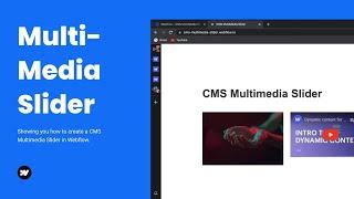 How To Make A CMS Media Slider in Webflow