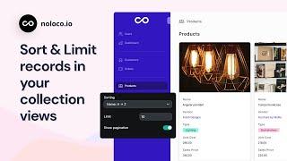 How to Sort & Limit records shown in collection views in your Noloco app