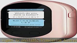 Pocketalk Classic Language Translator Device - Portable Two-Way Voice Interpreter - 82 Language Sma