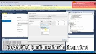 1  Create web configuration and config transform