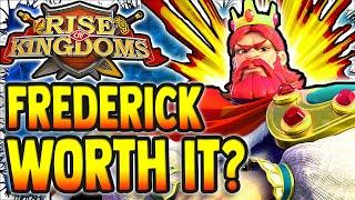 IS FREDERICK WORTH IT? FREDERICK GUIDE RISE OF KINGDOMS 2021! HUGE DPS? RoK Legendary Tier List Ep 2