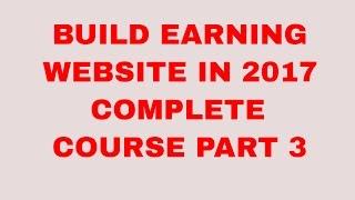 Build an Earning Website in HTML-5 2017 complete course Making First Web Page Layout Part 3