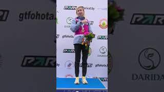 Алимбекова не сдержала слез во время гимна после победы