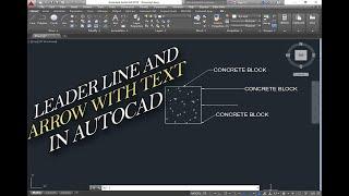 How to draw Arrow In AutoCAD/How to Draw Leader Line in AutoCAD