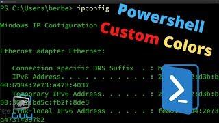 Change Colors and Fonts in Powershell (Works for Command prompt too)
