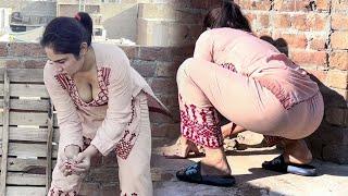 Desi Wife Cleaning Vlog _ Desi Aunty New Hot Vlog - Pakistani Village _Married Woman Daily Lifestyle