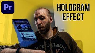 How to create a HOLOGRAM effect in PREMIERE PRO 2021 | Tutorial