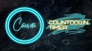 How to make a countdown timer from scratch in Canva FREE and PRO