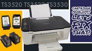 Canon Printer Ink Cartridge Problem Troubleshooting TS3520 TS3522 TS3530 TS3550i