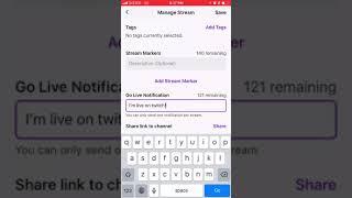 How to EDIT GO LIVE NOTIFICATION on Twitch?